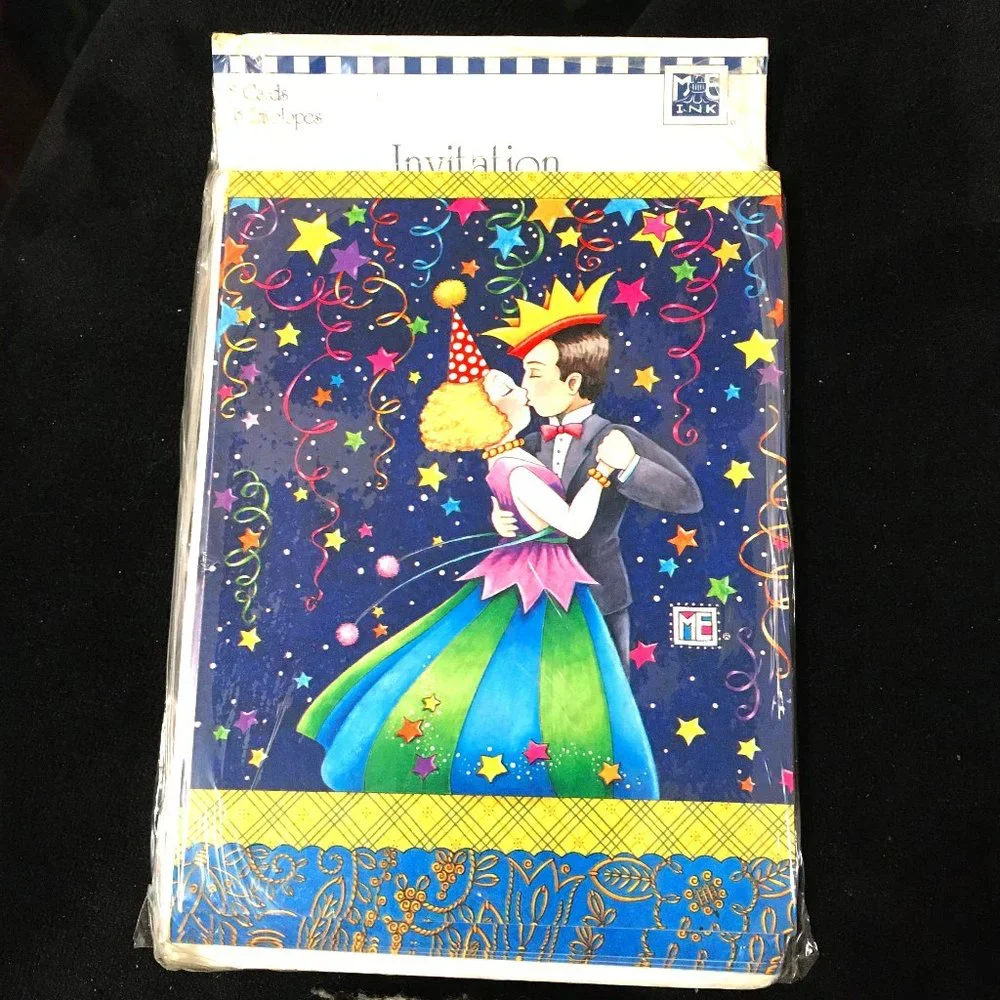 Vtg New Year’s Eve Invitation Mary Engelbreit